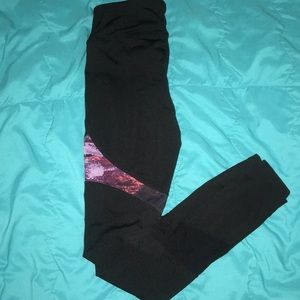 Black printed Reebok leggings